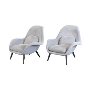 Pair Of Scandinavian Armchairs Federicia Edition