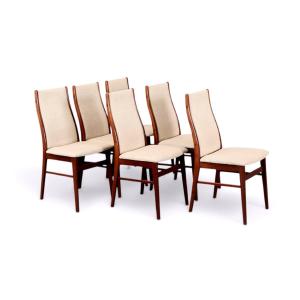 Set Of 6 Scandinavian Design Chairs 1960/70 By Johannes Andersen