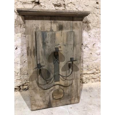 Decorative Wall Lights Made From Old Wood