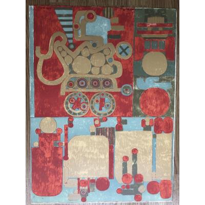 Lithograph By Pierre Coutin Signed, Dedicated Years 1960/70