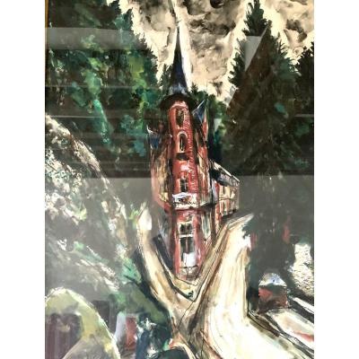 Gouache On Paper Paul Charlemagne