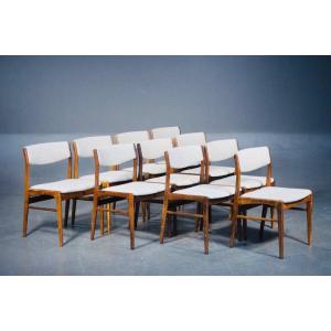 4 Danish Design Chairs 1960/70 In Rosewood