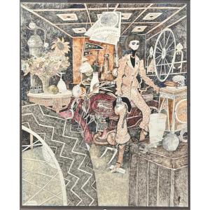 Oil On Canvas Signed Serge Stéphanie