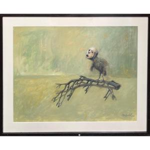 Pastel Gras Signed Hubert Duprilot