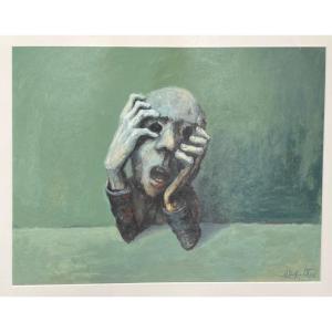 Pastel Gras Signed Hubert Duprilot