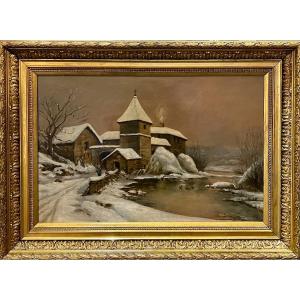 Snowy Landscape, Théodore Levigne