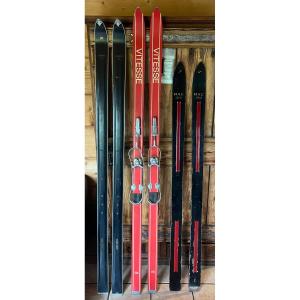 Pairs Of Vintage Collectible Skis