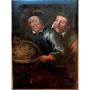 Oil On Canvas 18th Century, The Astronomers