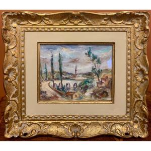 Landscape With Poplars