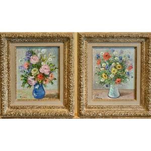 Pair Of Bouquets.