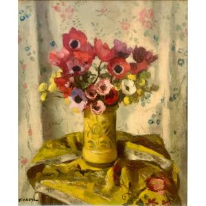 Anemones And Buttercups: Charles Kvapil
