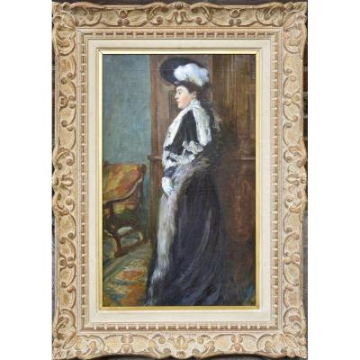 Gustave Assire: Elegant With Hat.