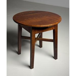 English Oak Side Table Circa 1900