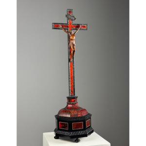 19th Century Tortoise Crucifix