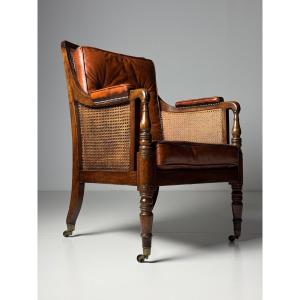 William IV English Library Bergère Mahogany