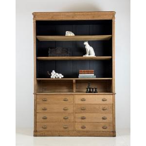 Oak Bookcase, Early 20th Century