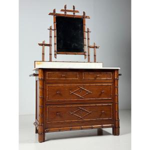 Faux Bamboo Chest Of Drawers