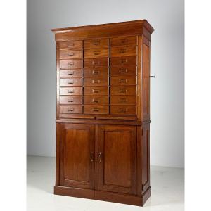 Oak Filing Cabinet Circa 1900