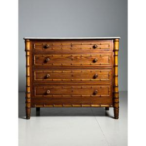 Faux Bamboo Commode