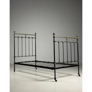 Victorian Wrought Iron Bed, 1880