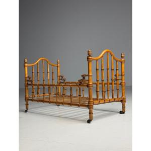 Faux Bamboo Dog Bed