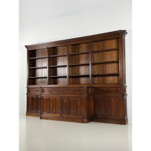 Belgian Oak Bookcase, 1950