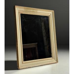 French Ribbed Mirror, Circa 1900