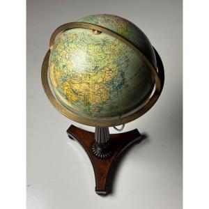 19th-century Terrestrial Globe On A Base