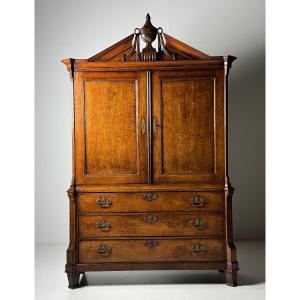 18th Century Dutch Oak Cabinet