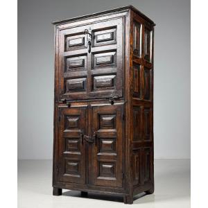 Spanish Wardrobe, Circa 1700, In Walnut