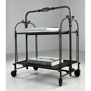 Metal Service Trolley, Mid-20th Century