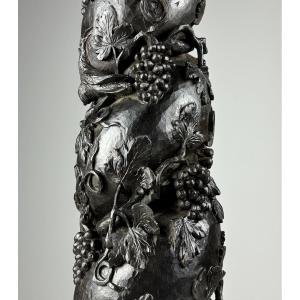 Hand-carved Column From The 18th Century