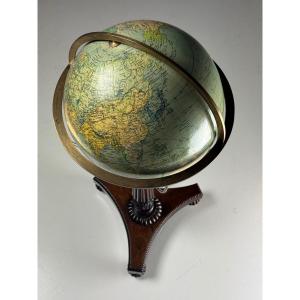 19th-century Terrestrial Globe On A Base