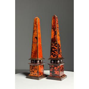 2x Tortoise Obelisk 1920-1940