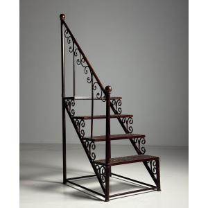 Classic Metal Library Staircase