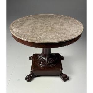 Mahogany Center Table, 19th Century
