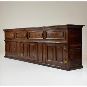 English Sideboard, Circa 1720, In Oak