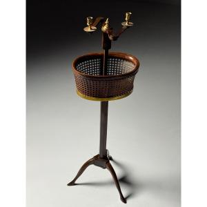 Mahogany Candlestick, 19th Century