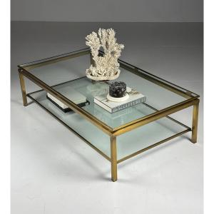 Vintage Glass Coffee Table