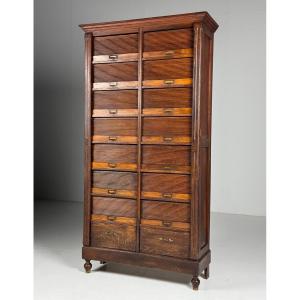 Belgian Oak Filing Cabinet, 1920