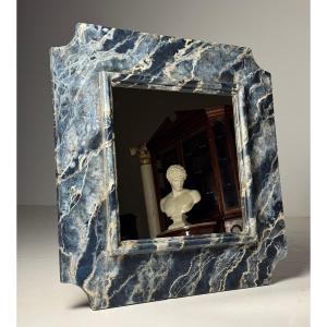 Faux Marble Painted Mirror 100 × 100