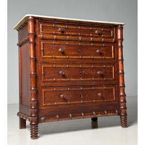 Faux Bamboo Chest Of Drawers