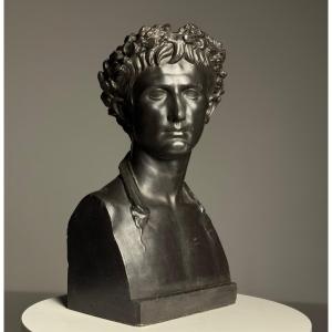 Plaster Statue Of The Roman Emperor Augustus, Circa 1900