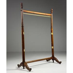 19th Century French Mahogany Clothes Hanger