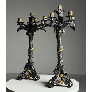 Urmulu Bronze Candelabra, 19th Century