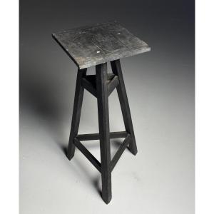 Antique Black Sculpture Base