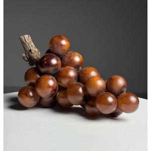 Bunch Of Grapes In Brown Alabaster