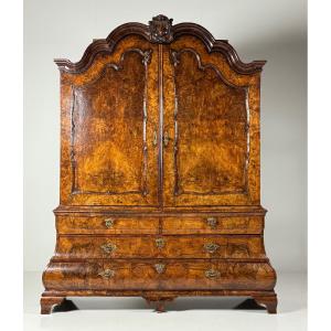 Dutch Burr Walnut Sideboard Circa 1740