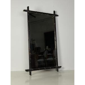 Faux Bamboo Mirror