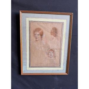 Vincent Anglade (1876/1956) Drawing